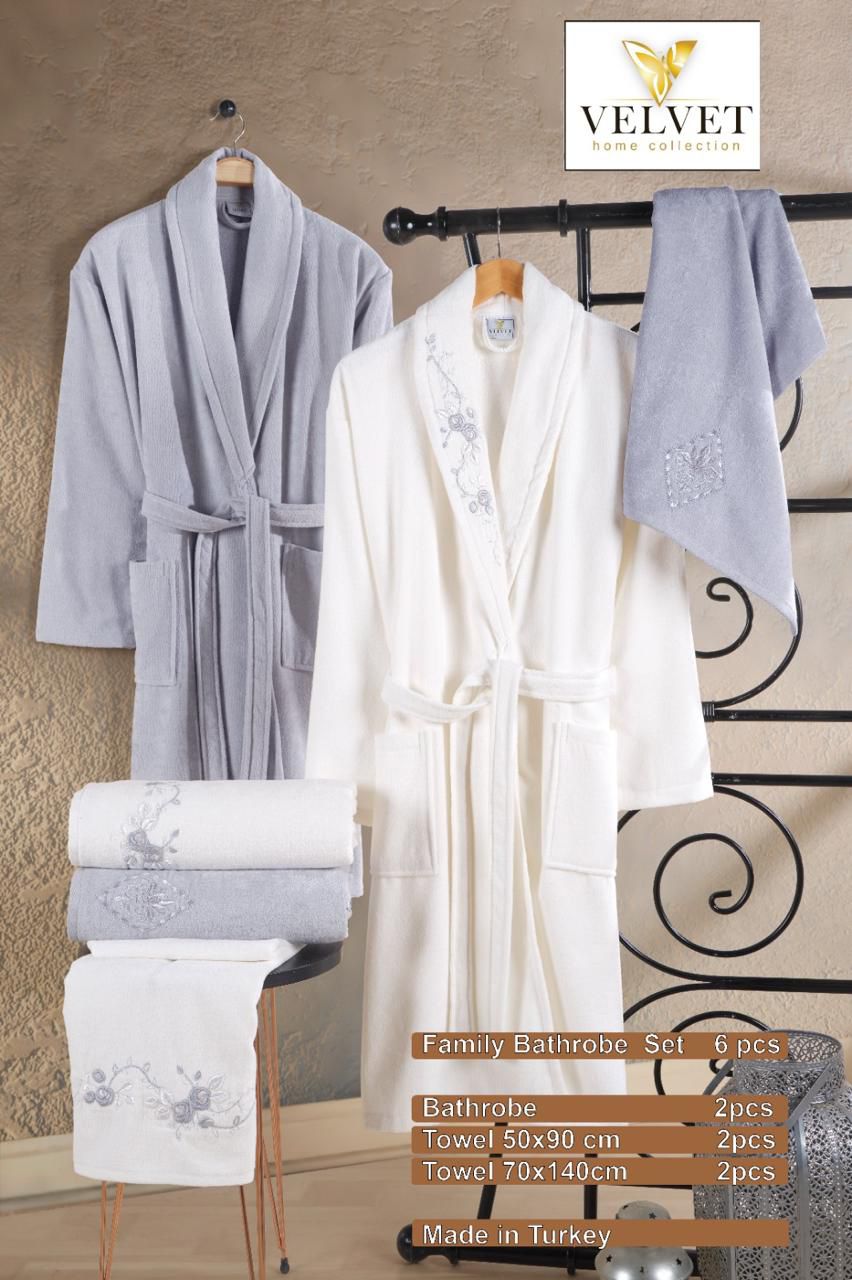 Peignoir 3 Pièces – 100% Coton